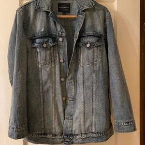 Lucky Brand Distressed Denim Boyfriend Jacket